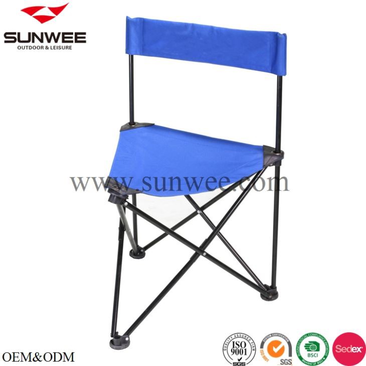 I-Tripod Camping Stool ene-Backrest